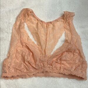 Lace Bralette in Peach